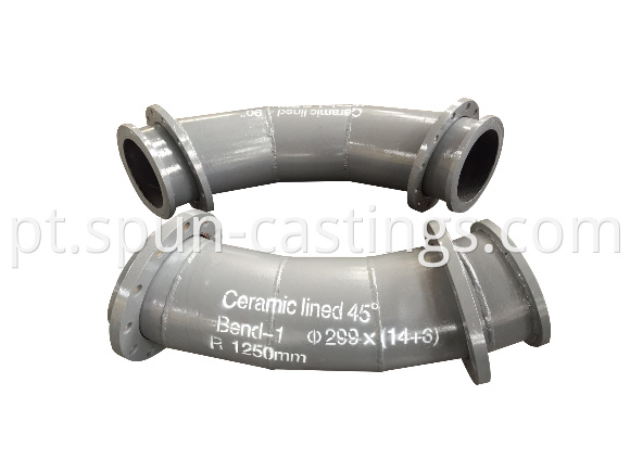 Ceramic lining pipe